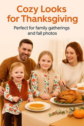 Imagem de Pacote com 3 vestidos de manga comprida PATPAT para meninas, conjunto de Natal