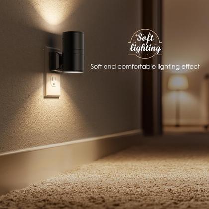 Imagem de Pacote com 4 sensores LED Night Light Briignite Plug-in Dusk to Dawn