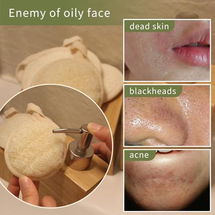 Imagem de Pacote com 6 esfoliantes faciais Loofah YOTDHUO Natural para mulheres