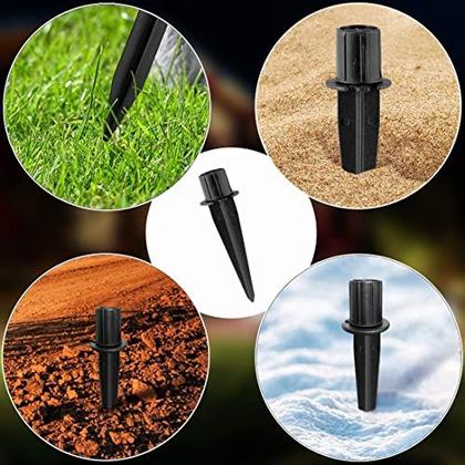 Imagem de Pacote com 6 luzes solares de estacas de metal de reposição para jardim