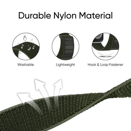 Imagem de Pacote com 6 pulseiras esportivas de nylon para Apple Watch de 38 mm a 49 mm