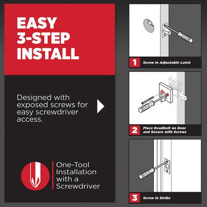 Imagem de Pacote combinado de fechadura de porta Kwikset 991 Pismo Kaneta de entrada com chave