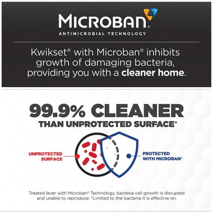 Imagem de Pacote combinado de fechadura de porta Kwikset 991 Pismo Kaneta de entrada com chave