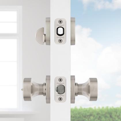Imagem de Pacote combinado de fechadura de porta Kwikset 991 Pismo Kaneta de entrada com chave