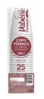 Imagem de Pacote Copo Papel Branco 180Ml 25Un Vabene