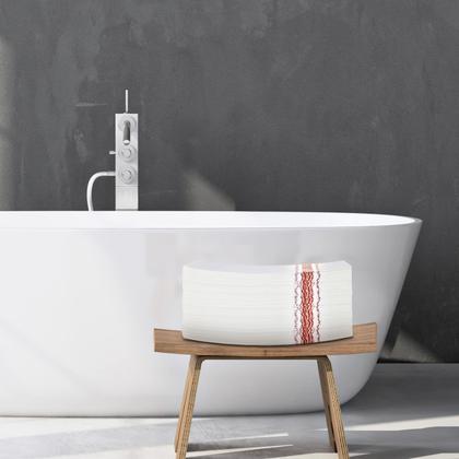 Imagem de Pacote de 200 toalhas de mão descartáveis Spiareal para banheiro de hóspedes