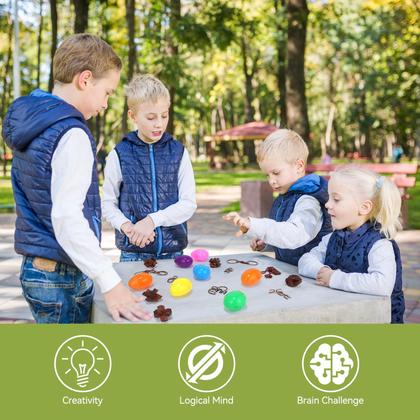 Imagem de Pacote de 24 enchimentos de ovos de páscoa Mytothfy com quebra-cabeças