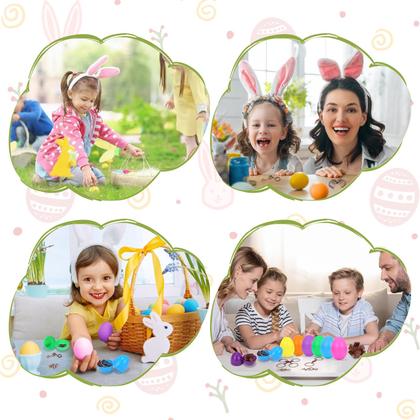 Imagem de Pacote de 24 enchimentos de ovos de páscoa Mytothfy com quebra-cabeças