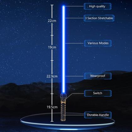 Imagem de Pacote de 4 Light Sabre VATOS, 15 cores, Light up com Sound Kids 3+