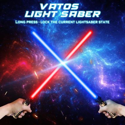 Imagem de Pacote de 4 Light Sabre VATOS, 15 cores, Light up com Sound Kids 3+