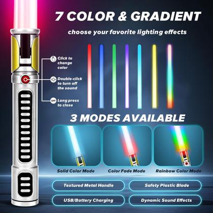 Imagem de Pacote de 4 Light Up Sabre AuntyFey para crianças e adultos