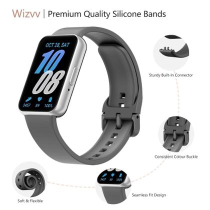 Imagem de Pacote de 5 pulseiras de silicone compatível com Samsung Galaxy Fit 3