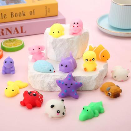 Imagem de Pacote de 60 brinquedos Mochi Squishy Mantyplay para lembrancinhas infantis