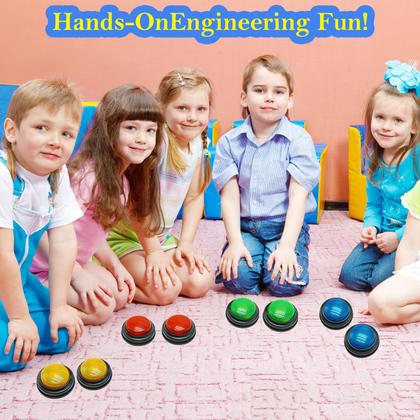 Imagem de Pacote de 8 Answer Buzzers Gelabur para sala de aula de jogos de perguntas e respostas