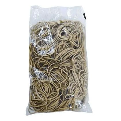 Imagem de Pacote de Elástico Látex Fino N18 Claro 1000g - Fulgor