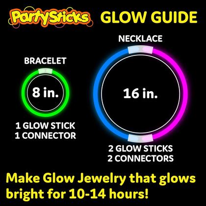 Imagem de Pacote de festa Glow Sticks PartySticks 100 pulseiras e colares