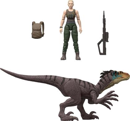 Pacote de figuras Mattel Jurassic World Rebirth Zora Bennett