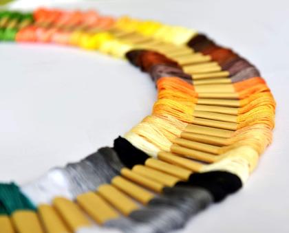 Imagem de Pacote de fio dental para bordar QCZKB, 100 novelos, poliéster, 4 m cada