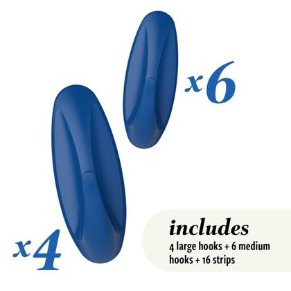 Imagem de Pacote de ganchos Command Mixed Designer Arctic Freeze 10 Hooks