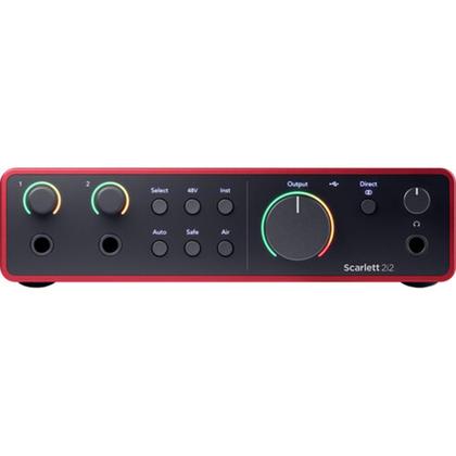Imagem de Pacote de interface de áudio Focusrite Scarlett 2i2 USB-C de 4ª geração