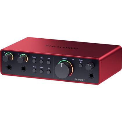 Imagem de Pacote de interface de áudio Focusrite Scarlett 2i2 USB-C de 4ª geração