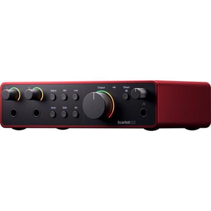 Imagem de Pacote de interface de áudio Focusrite Scarlett 2i2 USB-C de 4ª geração
