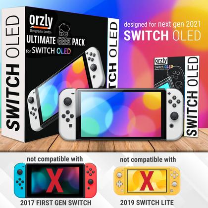 Imagem de Pacote de kits de acessórios Nintendo Switch OLED Orzly Ice White