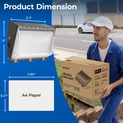 Imagem de Pacote de luz LED de parede CINOTON 120W comutável 100-277V IP65