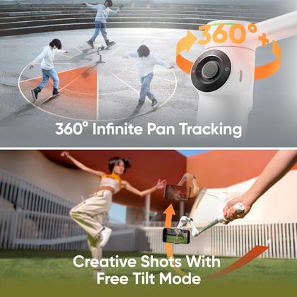 Imagem de Pacote de microfone Phone Gimbal Insta360 Flow 2 Pro cinza com tripé