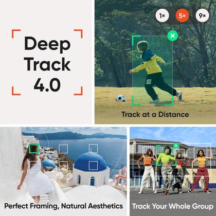 Imagem de Pacote de microfone Phone Gimbal Insta360 Flow 2 Pro cinza com tripé
