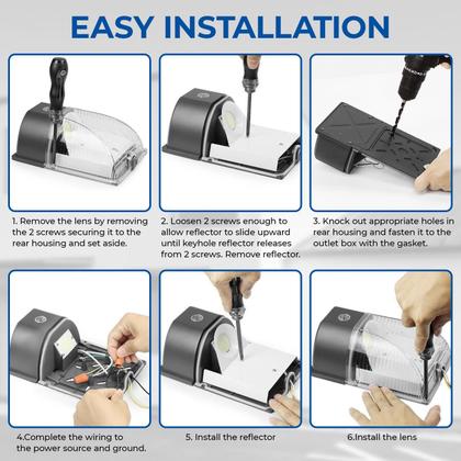 Imagem de Pacote de parede LED CINOTON 26W 3000LM 5000K IP65 100-277V Pacote com 4