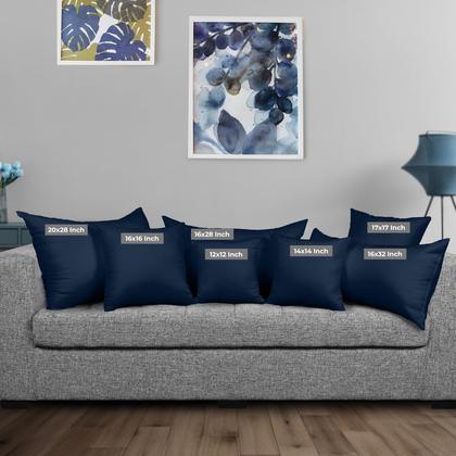 Imagem de Pacote de roupa de cama Throw Pillows Insert Utopia com 2 almofadas marinhas de 40 x 40 cm