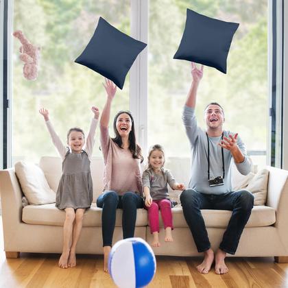 Imagem de Pacote de roupa de cama Throw Pillows Insert Utopia com 2 almofadas marinhas de 40 x 40 cm