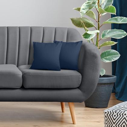 Imagem de Pacote de roupa de cama Throw Pillows Insert Utopia com 2 almofadas marinhas de 40 x 40 cm