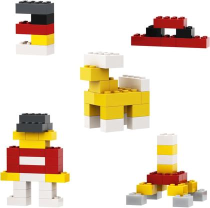 Imagem de Pacote de sortimento Building Bricks Bulk 300 unidades vermelhas para Lego