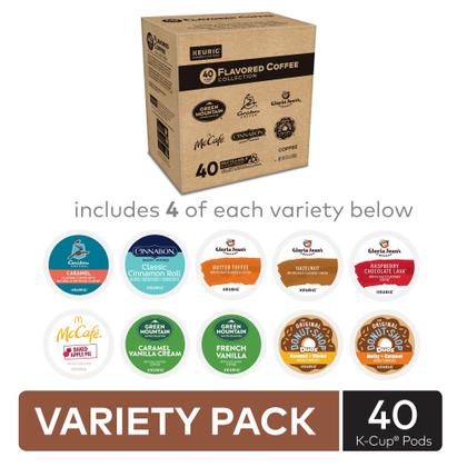 Pacote de variedades de café Keurig K-Cup Pods com sabor de 40