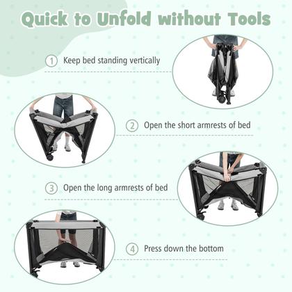 Imagem de Pacote e jogo Baby Playard HONEY JOY com berço 5 em 1