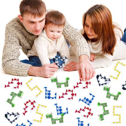 Imagem de Pacote Fidget Snake Cube NEEW com 24 unidades para encher sacolas de festas infantis