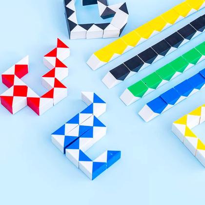 Imagem de Pacote Fidget Snake Cube NEEW com 24 unidades para encher sacolas de festas infantis