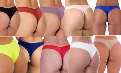 Imagem de Pacote Kit 10 Calcinhas Tangas Fio Duplo Confortável C61