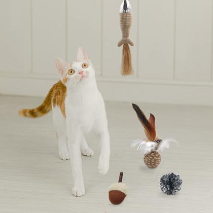 Imagem de Pacote premium de 6 sortimentos Cat Toy Jumpaws com Catnip e Silvervine