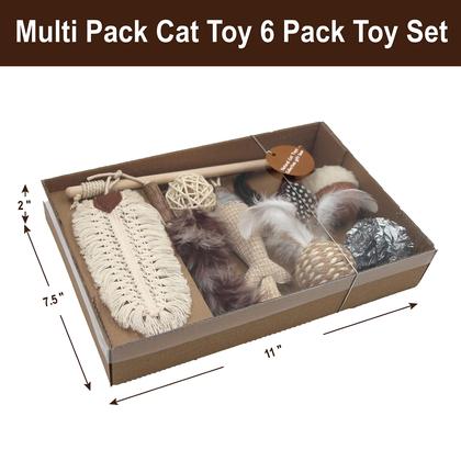 Imagem de Pacote premium de 6 sortimentos Cat Toy Jumpaws com Catnip e Silvervine