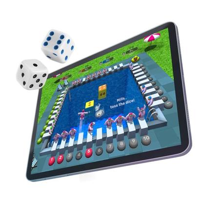 Imagem de Pacote Smart Dice GoDice 2 com carregador USB para jogos de tabuleiro