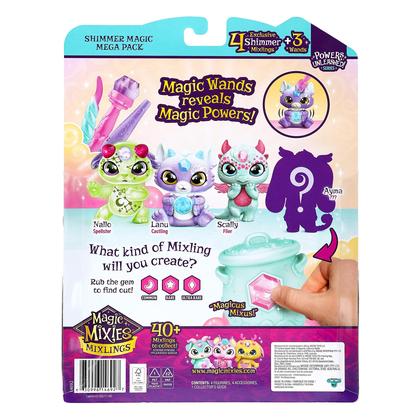 Imagem de Pacote Toy Magic Mixies Mixlings Shimmer Magic Mega 4 com varinha