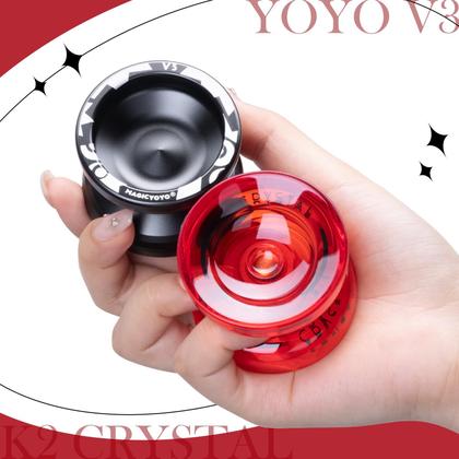 Imagem de Pacote Yoyo com 2 Yoyo responsivo para crianças ShungRu V3 preto e vermelho K2