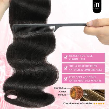 Imagem de Pacotes de cabelo DMKEEP Body Wave 22cm 12A Brazilian Virgin Hair