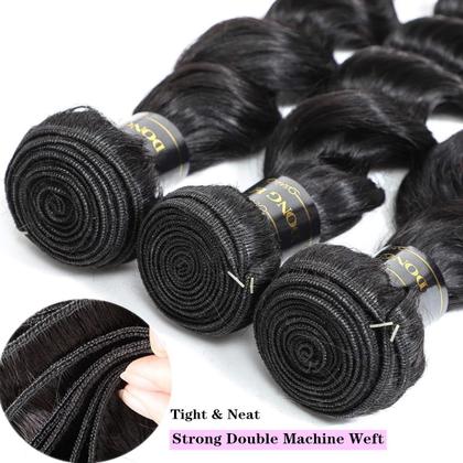 Imagem de Pacotes de cabelo DONG H hair Loose Deep Wave 9A Peruvian Virgin