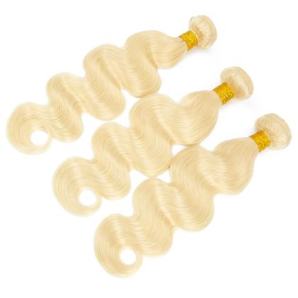 Imagem de Pacotes de cabelo Gzorouzr 613 Body Wave 100% Virgin 8A 24cm x3