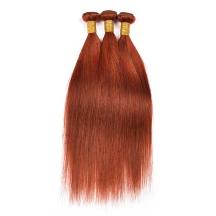 Imagem de Pacotes de cabelo QEUOPE Color 350 Straight Orange 22 24 26 polegadas