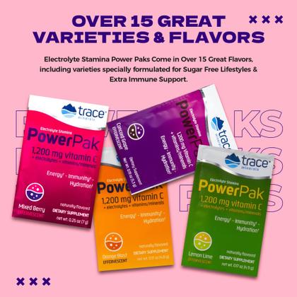 Imagem de Pacotes de eletrólito em pó Trace Minerals Power Pak, pacote com 30